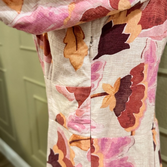 LONDON TIMES Women’s Floral Puff Sleeve Empire Waist Midi Dress. Size 10 - Picture 11 of 12